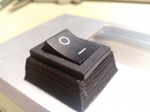 Schalter mit 3D-gedrucktem Sockel
